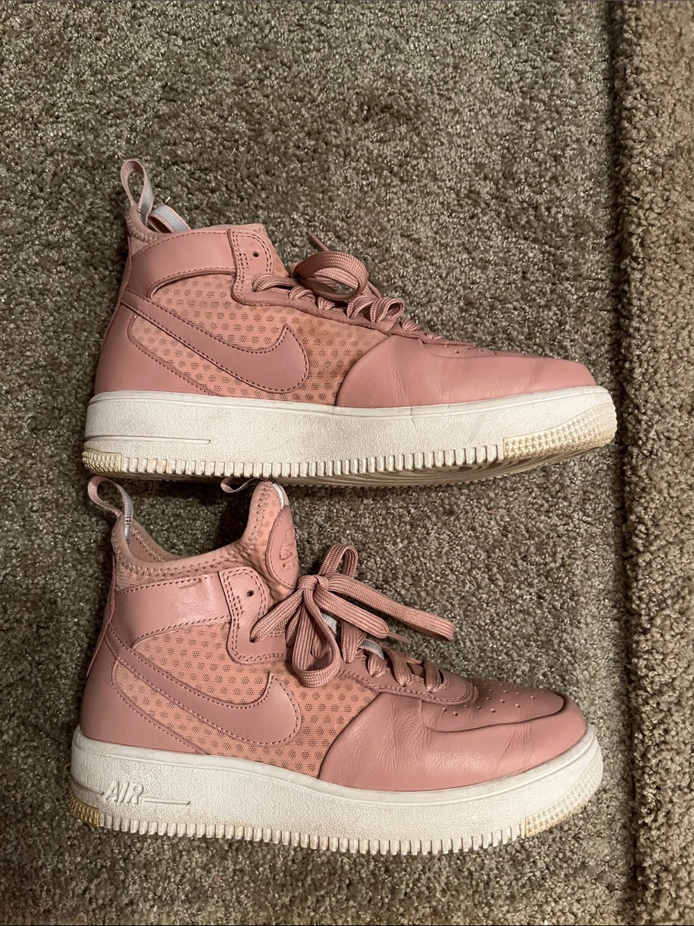 Women's Pink High-Top Fashion Sneakers Nike air one 7.5